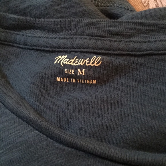 Madewell turquoise T-shirt size medium - Picture 5 of 6